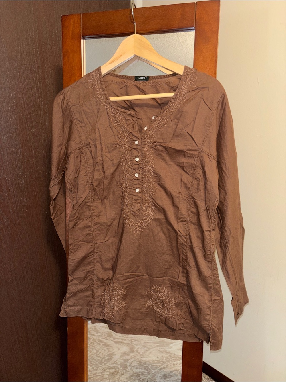 J. Crew Brown Long Sleeve